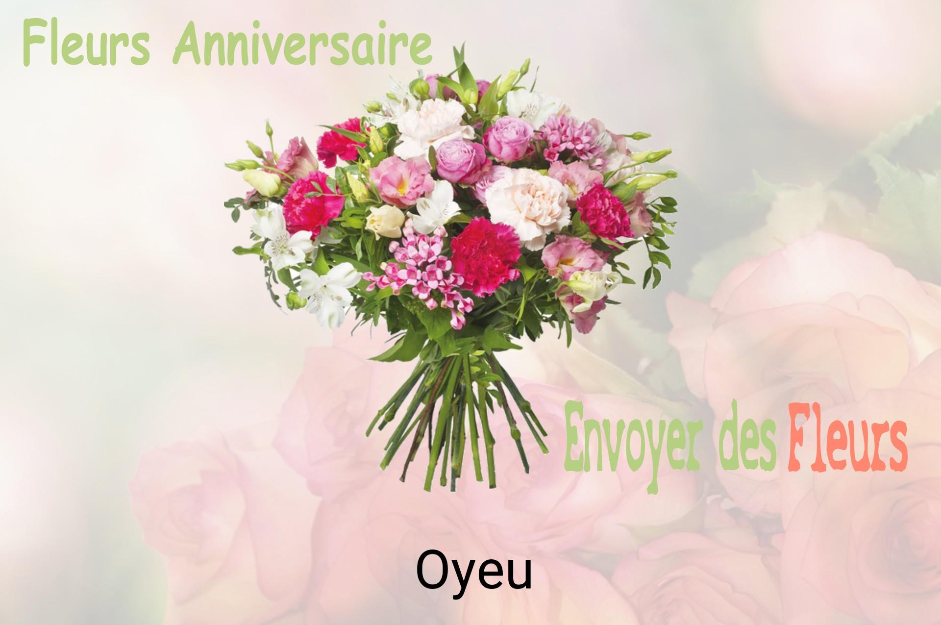 Bouquet de fleurs d’anniversaire livré à Oyeu